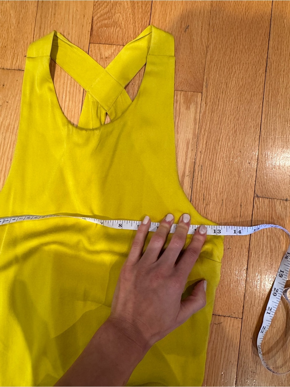 Silence and noise yellow backless adjustable stretchy high neck top - Picture 5 of 10